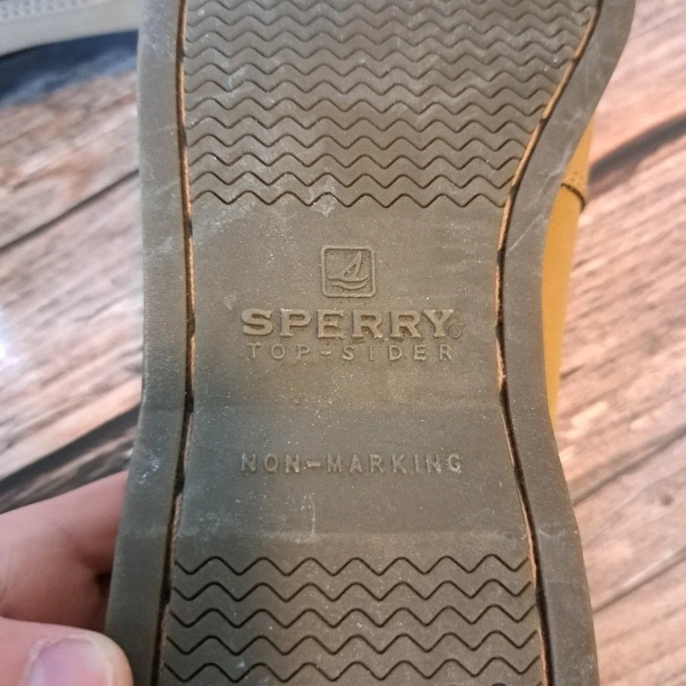 Sperry Top-Sider AO Slip On Remix Tan Boat Shoes Men's 6M